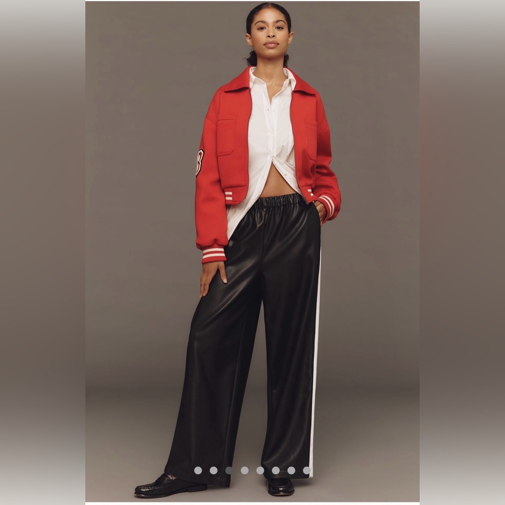 Maive leather joggers from Anthropologie NWT